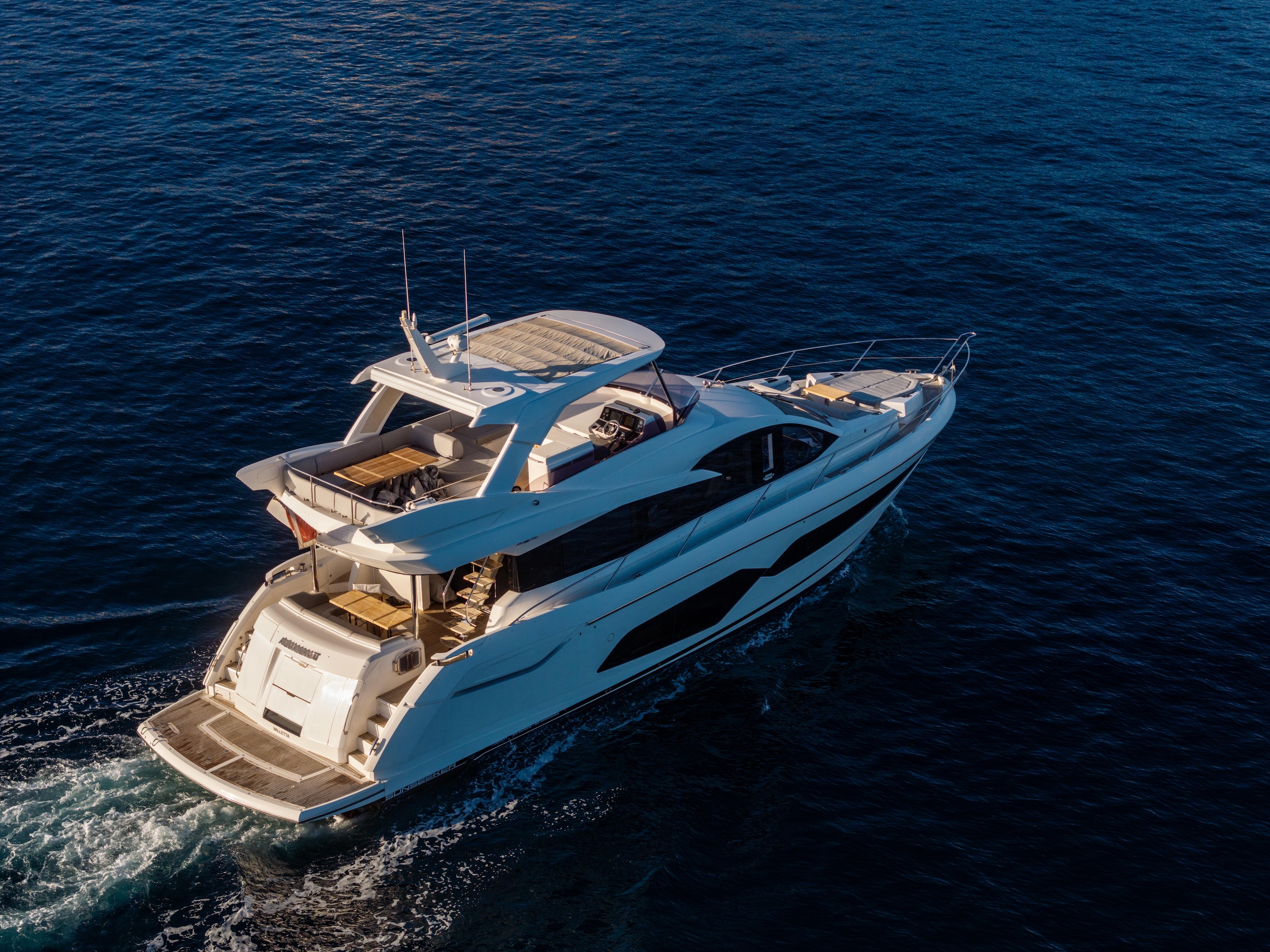 Private yacht anchored in the Blue Lagoon Comino